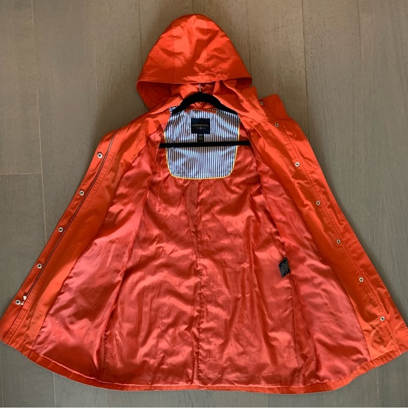 London Fog Orange Rain Jacket - Picture 8 of 15